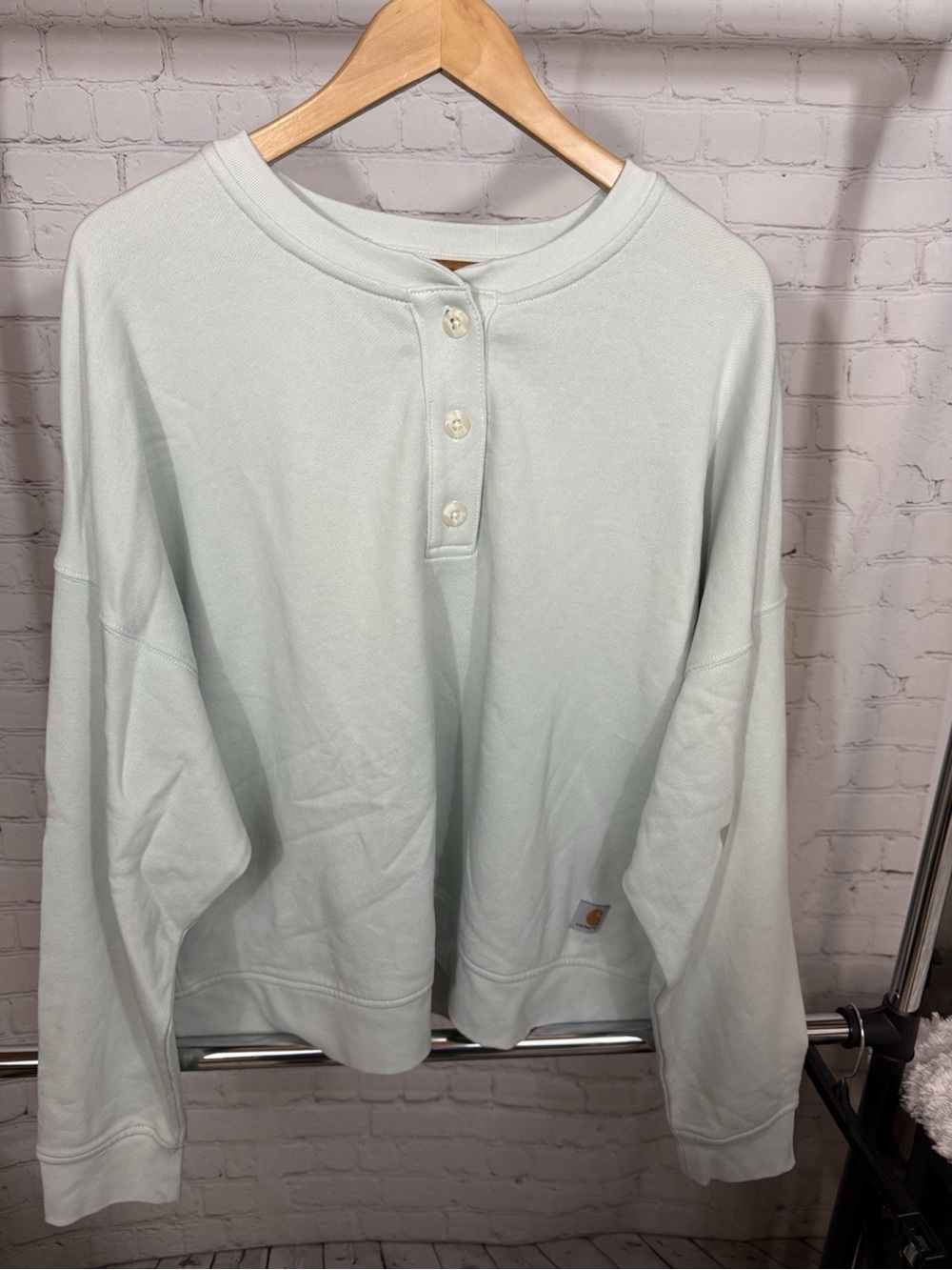 carhartt loose fit midweight French Terry Henley Sweatshirt